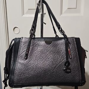 Coach Metallic Black Crossbody Bag
